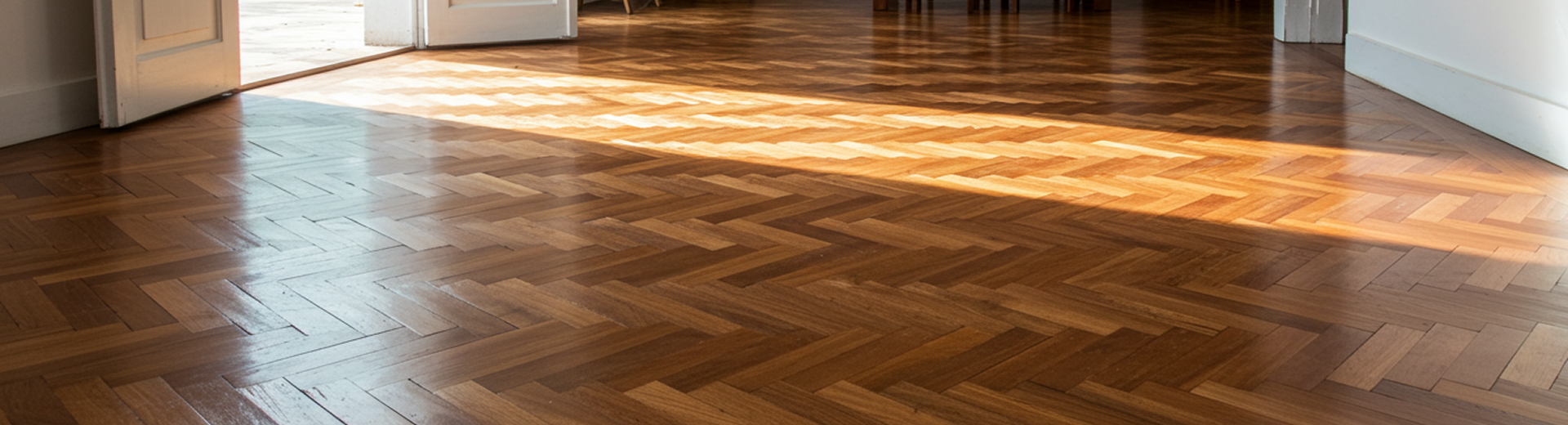 imagem de uma sala com parquet